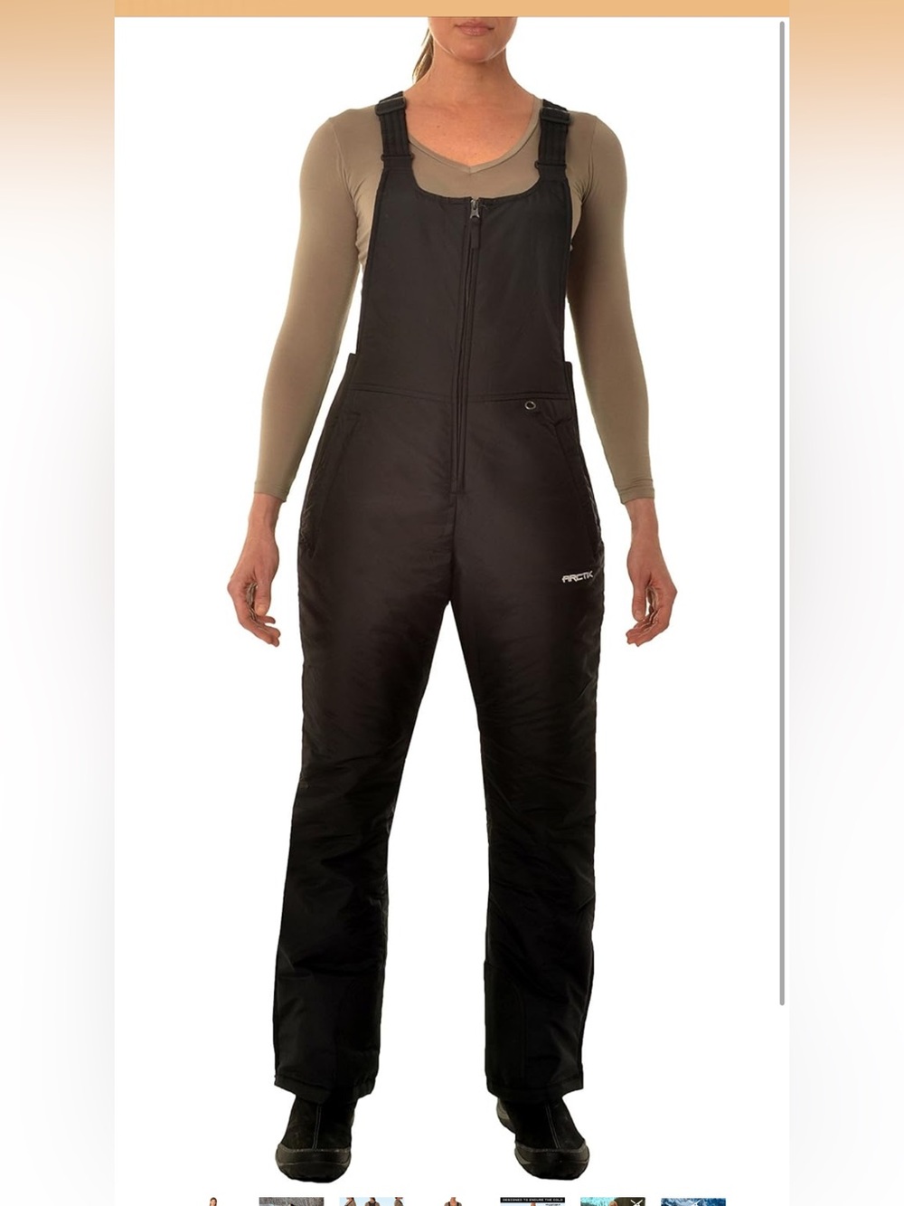 Arctix Women's Essential Insulated Ski Bibs, Water Resistant Snow Pants. X-Large - Picture 4 of 7